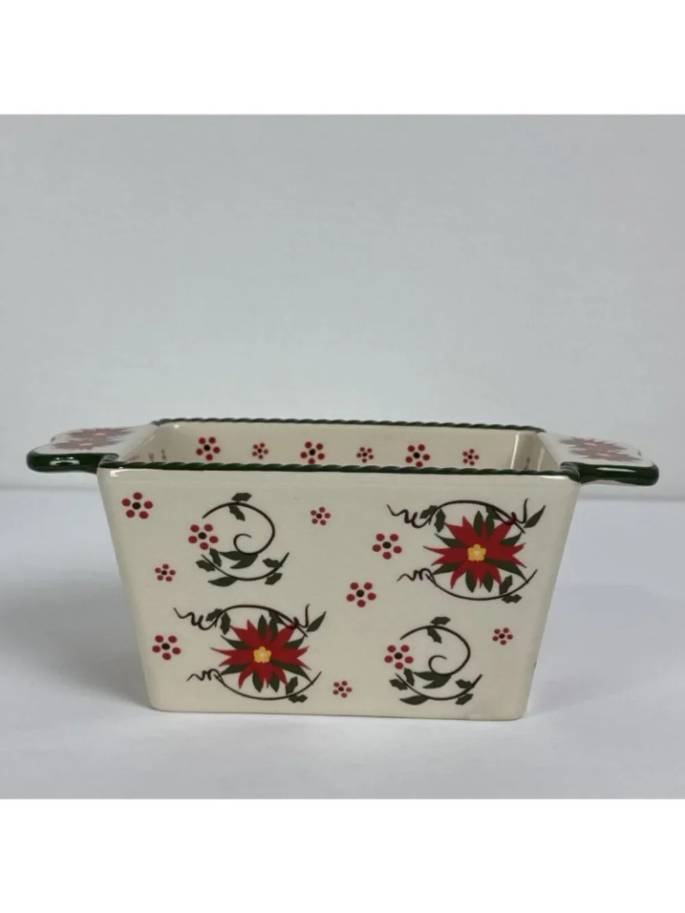 Temptations Red Cardinal Winter Whimsy 12 oz Loaf Pan NEW Christmas holiday bb